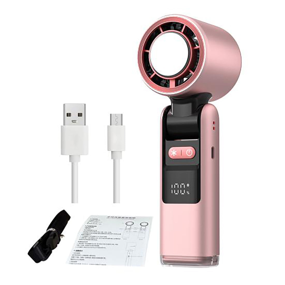 K801 Handheld Fan – 100-Speed Foldable Cooling Fan