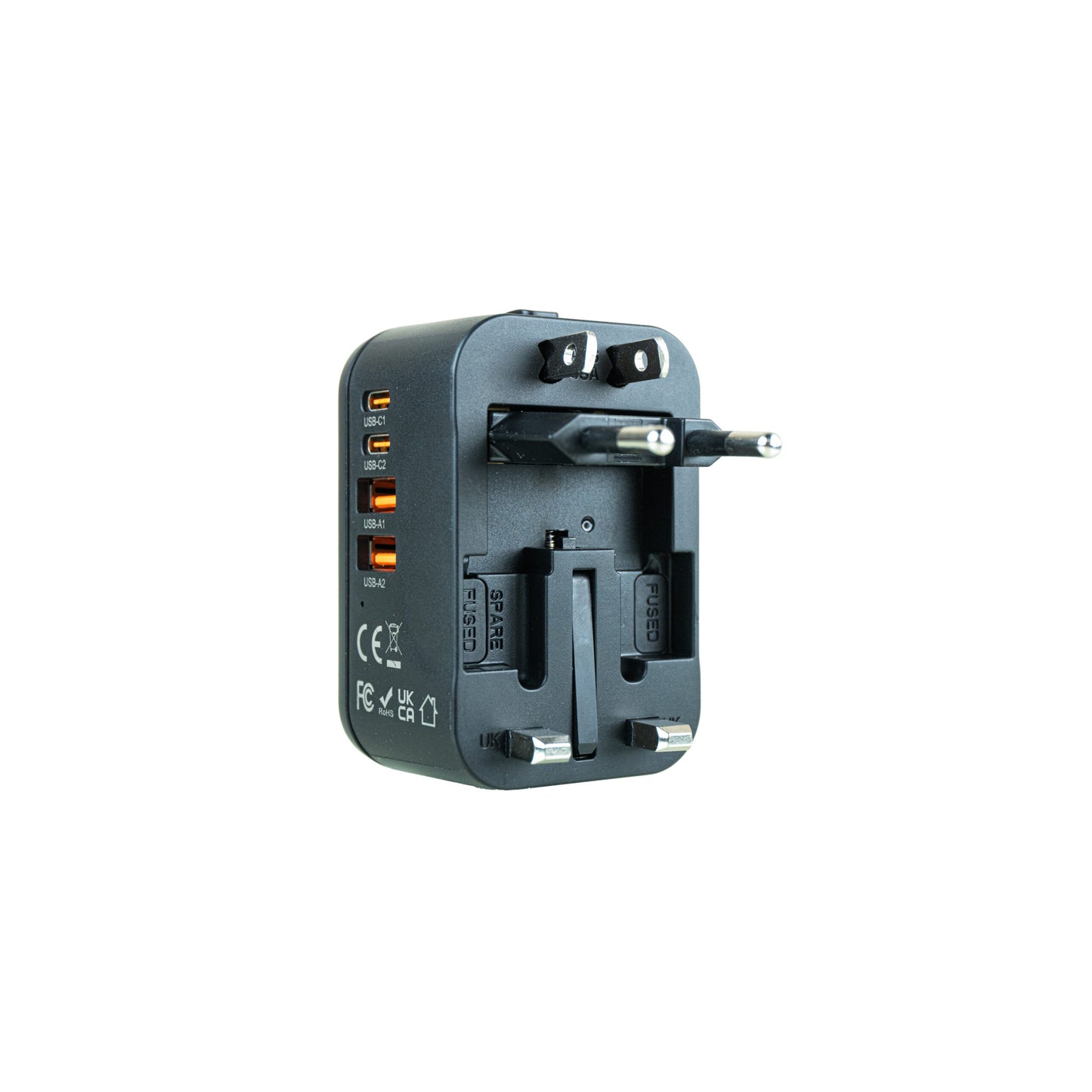 Universal Travel Adapter with USB & Type-C Ports