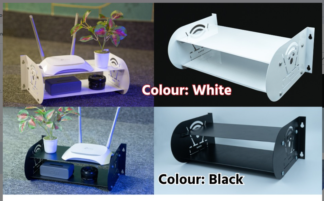 Premium Wall Mounted Router Stand (Double Layer)