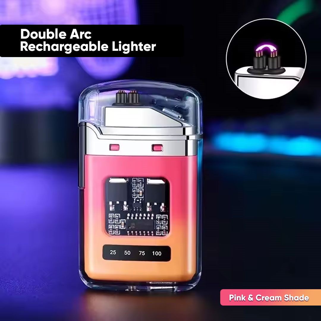 Rechargeable Transparent Electric ARC Lighter