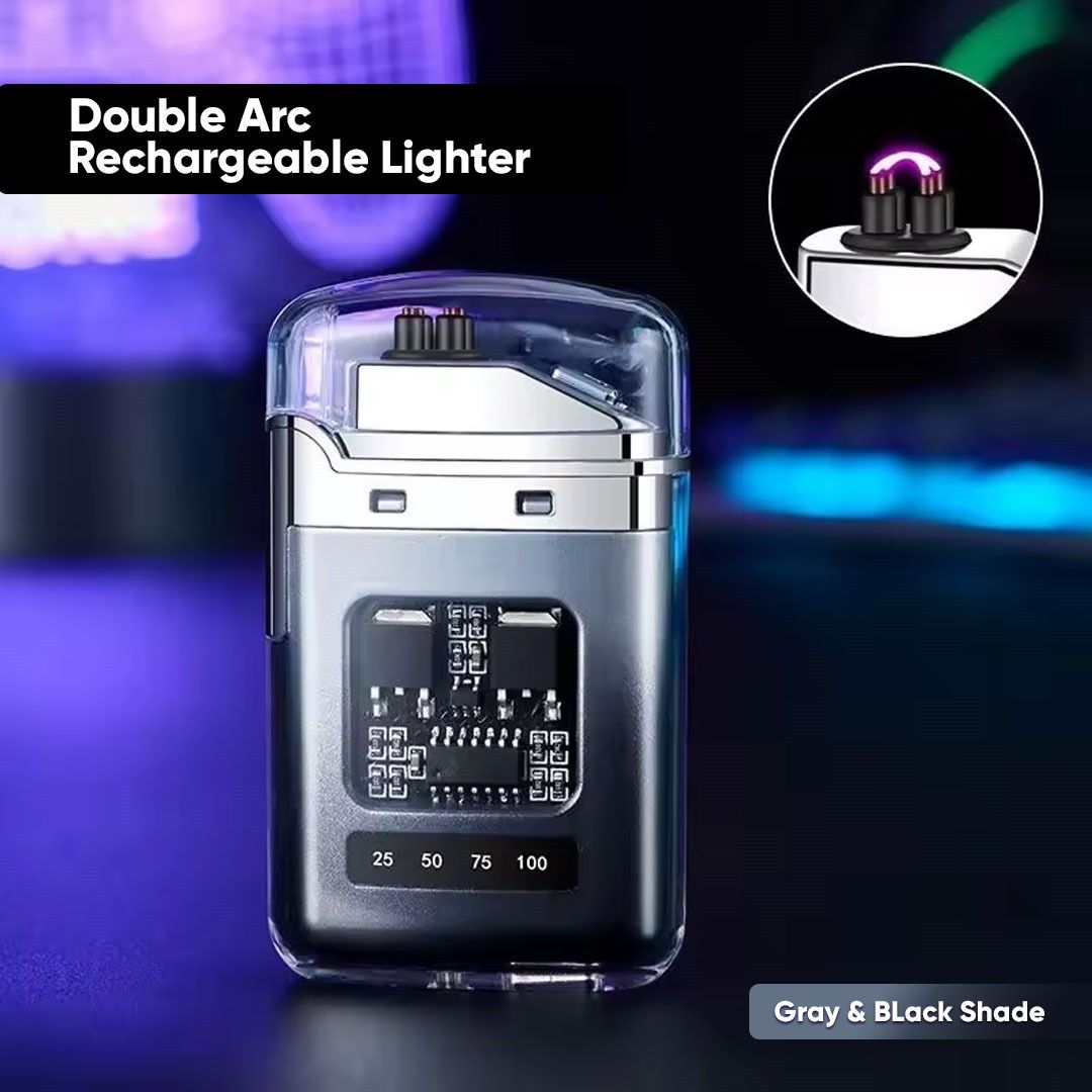 Rechargeable Transparent Electric ARC Lighter