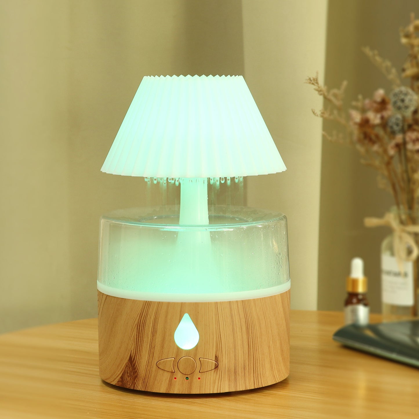 Ultrasonic Colorful Light Humidifier Desk Lamp Cloud Rain