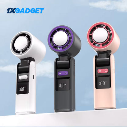 K801 Handheld Fan – 100-Speed Foldable Cooling Fan