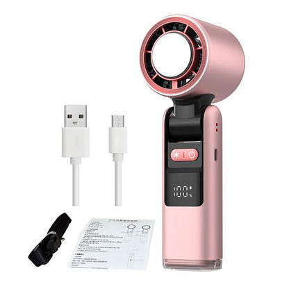 K801 Handheld Fan – 100-Speed Foldable Cooling Fan