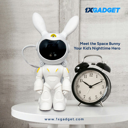 White Rabbit Space Bunny Starry Sky Light With Bluetooth Speaker