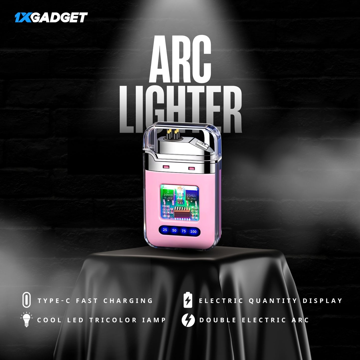 Rechargeable Transparent Electric ARC Lighter