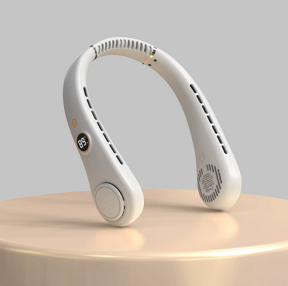 New cross-border bladeless neck fan, USB portable outdoor five-speed digital