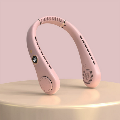 New cross-border bladeless neck fan, USB portable outdoor five-speed digital