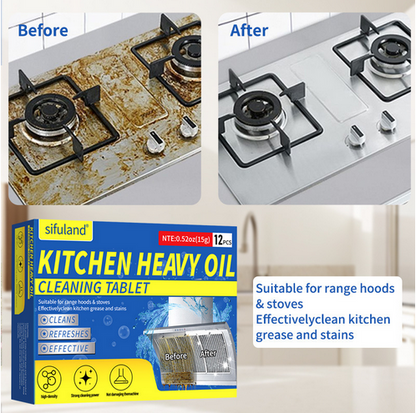 Range Hood Cleaning Effervescent Tablets