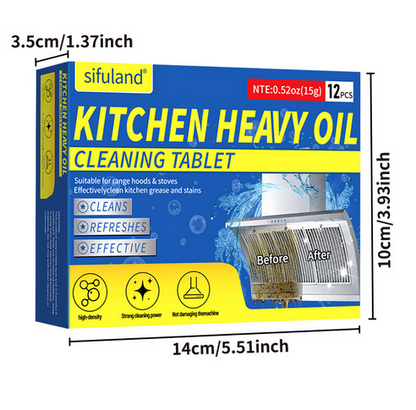 Range Hood Cleaning Effervescent Tablets