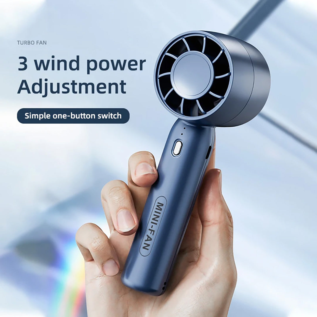 T-10 Mini Handheld Fan – Stylish & Portable