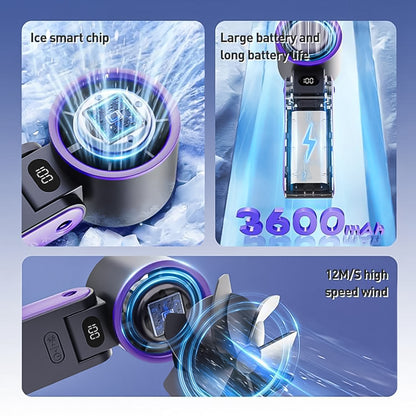 Y19 100 Speed Foldable Ice Fan