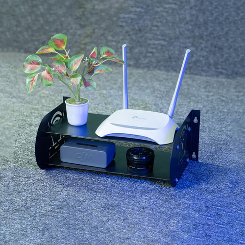 Premium Wall Mounted Router Stand (Double Layer)