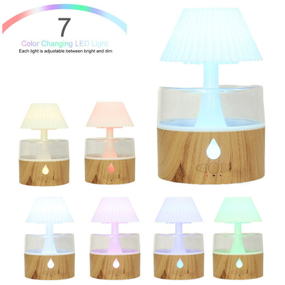 Ultrasonic Colorful Light Humidifier Desk Lamp Cloud Rain