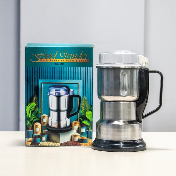 High Power Electric Spice & Coffee Grinder – Stainless Steel 8-Blade Machine for Home Use