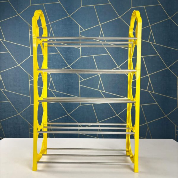 5-Layer-Shoe-Rack-Yellow