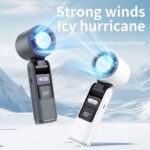 K801 Handheld Fan – 100-Speed Foldable Cooling Fan - Image 6