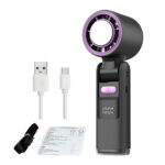 K801 Handheld Fan – 100-Speed Foldable Cooling Fan - Image 4